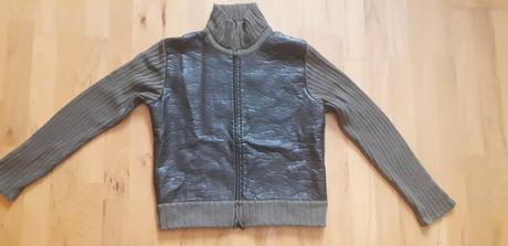 Zaujimavy sveter s koženou, pc 59e, gaudi,m