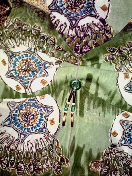 Zelenohnedá tunika v etno stýle, 34