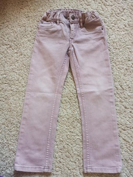 Riflové nohavice, h&m,104