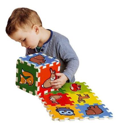 Penové puzzle lesné zvieratká,