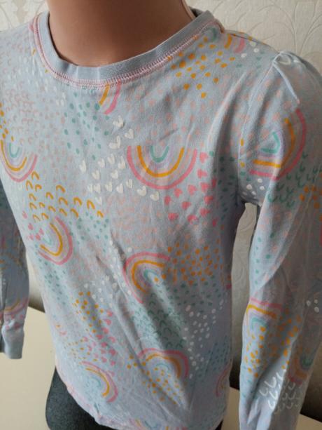 Dievčenské pyžamo vrch dúha tu (6-7r.), tu,116