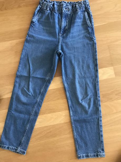 Modré rifle hm, h&m,146