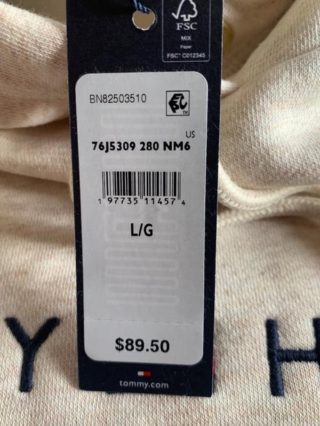 Dámska mikina tommy hilfiger - veľ. l, tommy hilfiger,l