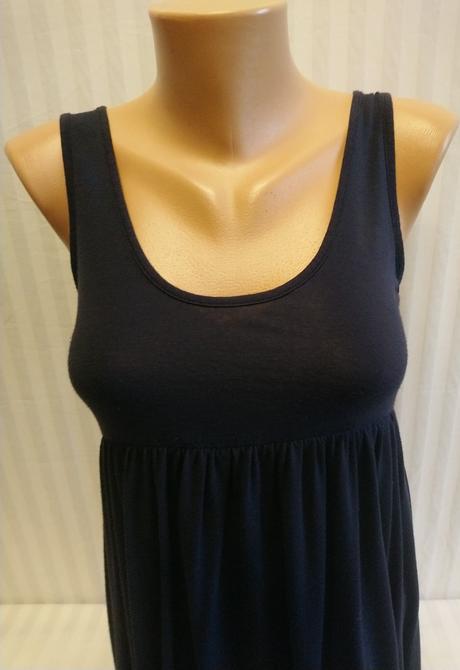 Dámsky čierno modrý topna ramienka, s