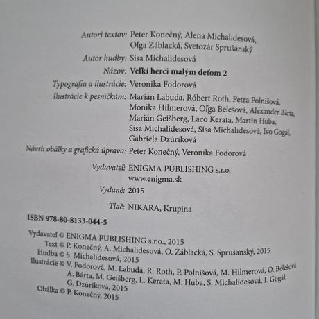 Veľkí herci spievajú malým deťom 2 + cd,