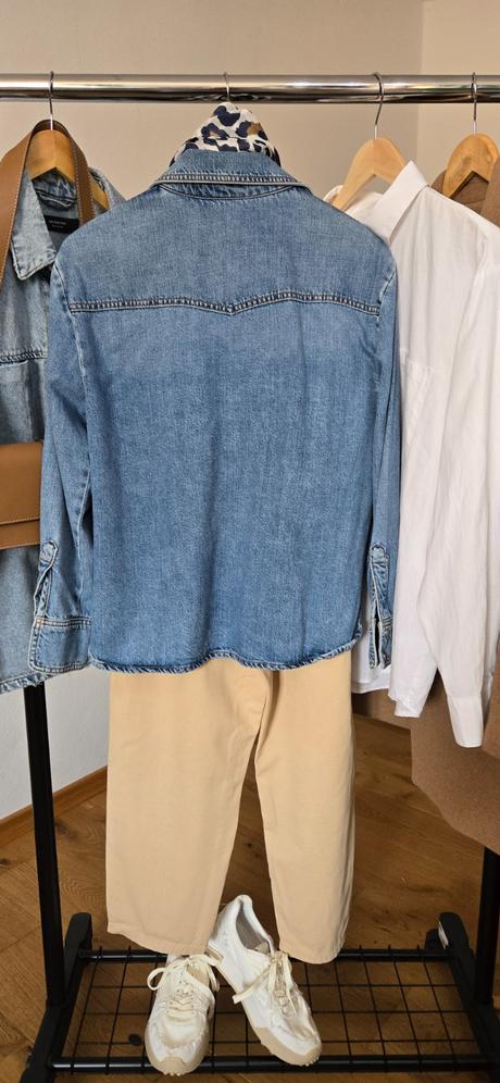 Denim košeľa zara, zara,m