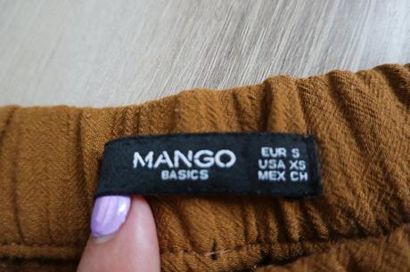 Pohodlné nohavice mango, mango,s