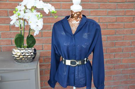 Tmavomodrá blúzka-l/xl, xl