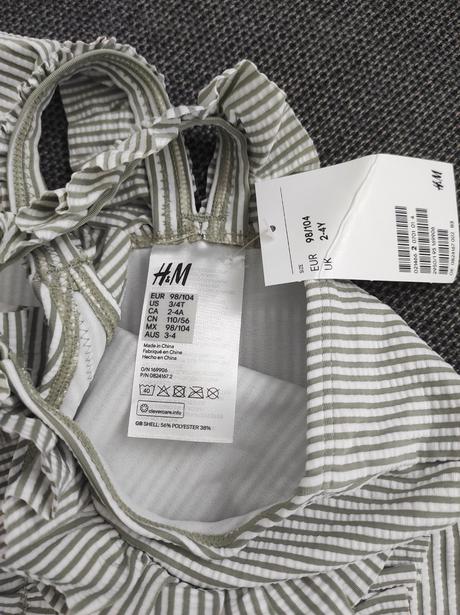 Retro plavky, h&m,98