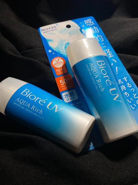 2x bioré uv aqua rich watery gel spf50+, 