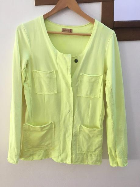 Neonovožlté sako kontatto, m