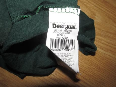 Zelené tričko zn. desigual v. l, desigual,l
