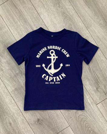 Kapitánske tričko veľ. 110/116, h&m,116