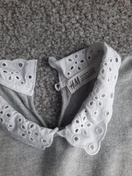 Sivy svetrik, h&m,134