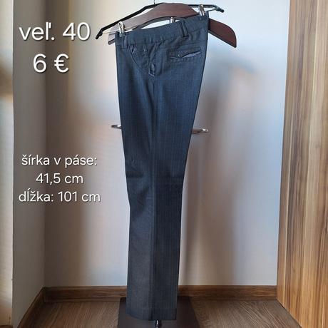 Elegantné nohavice - top stav, 40