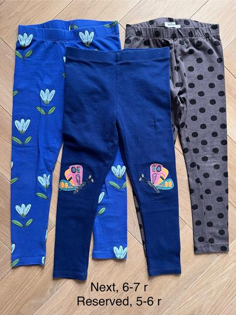 Modré a šedé legíny, next,110