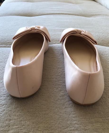 Krémové baleríny s mašľami reserved, 38, reserved,38