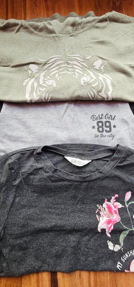 Tričká dlhý rukáv pre dievčatko, 8-10 rokov, h&m,134