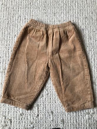 Menčestrové podšité nohavice, 92