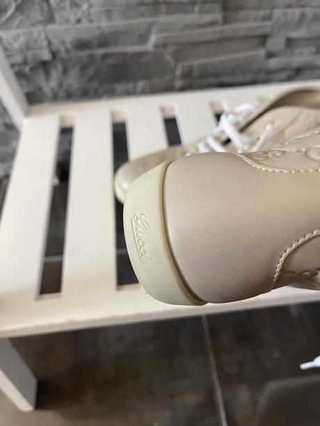 Gucci gg embossed high-top béžové v.36 g, gucci,36