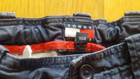 Modré kraťasy tommy hilfiger č.104, tommy hilfiger,104