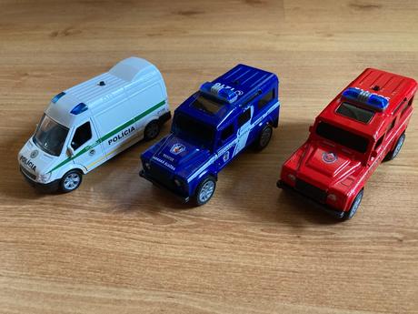 Záchranárske autá 3 ks,