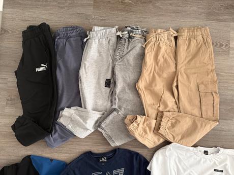 Balik oblecenia 140 ( mirau, h&m,4f,puma,armani), 122–134