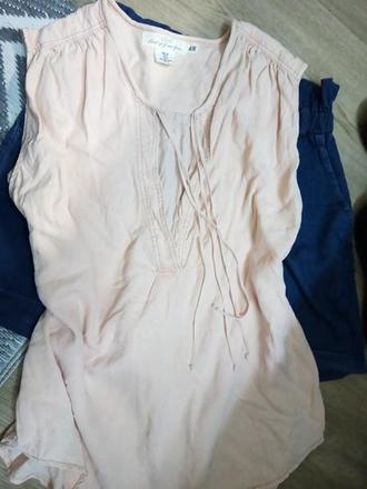 Parádna dlhšia blúzka z lyocelu s/m, h&m,m