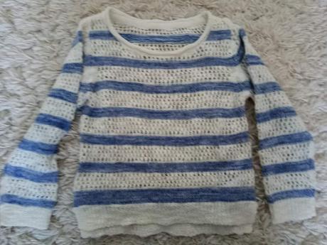 Štýlový dierkovany sveter, c&a,104