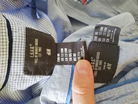2 modre košieľky h&m, h&m,86