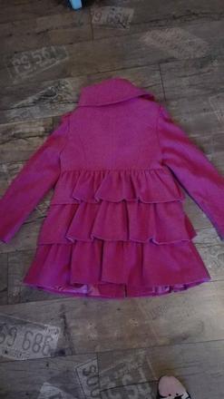 Ruzovy kabatik s volanikmi, dorothy perkins,40