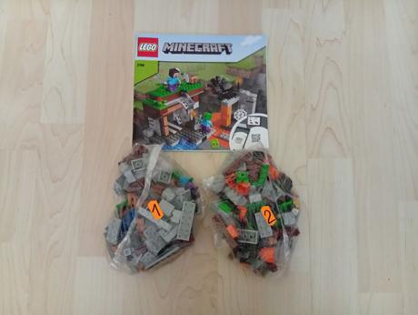 21166 lego minecraft - opustená baňa, 