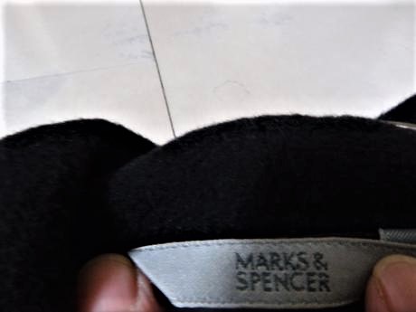 Dlhý teplý vlnený kabát, marks & spencer,l