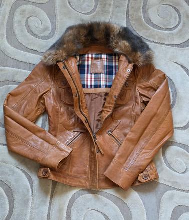 Kožená bunda s. oliver, s.oliver,36