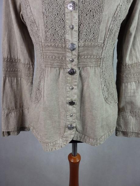 Kvalitná béžová blúzka, 38