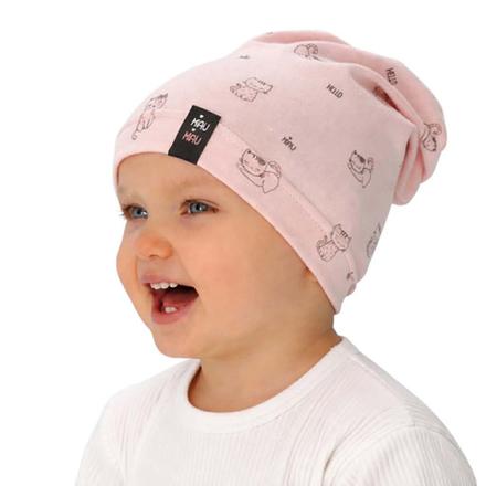 Bavlnená tenká čiapka s mačkami 48-50 cm ajs 52008, ajs,48 / 50