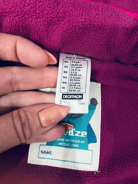 Dievčenský zimný overal, wedze,98