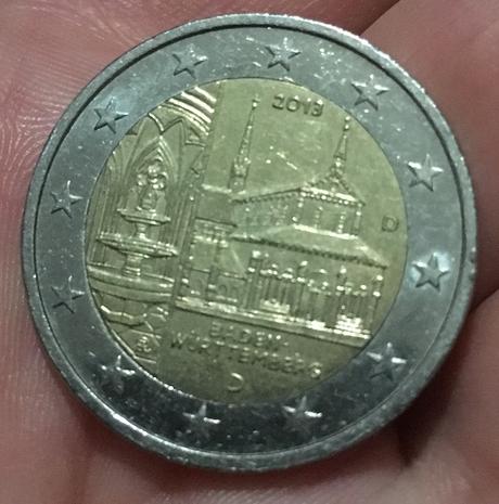 Nemecka pamätná 2 eur minca 2013 baden württemberg,