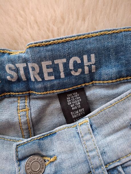 Riflove kratasy-sortky top stav h&m, h&m,158