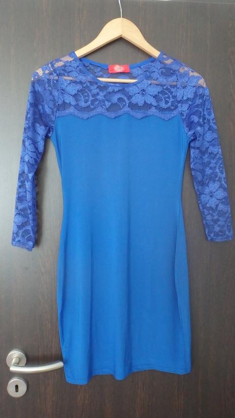 Saty v kralovskej modrej farbe, s