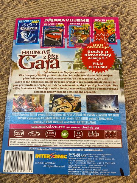 3 ks dvd staršia edícia rozprávok malý nemo, 