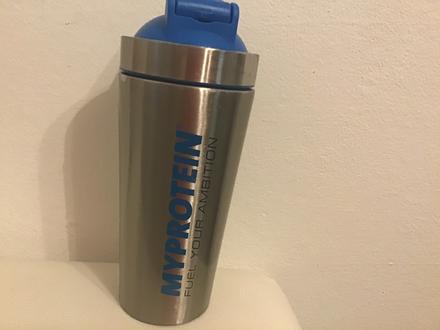 Fľaša na proteín, shake - nerez, 