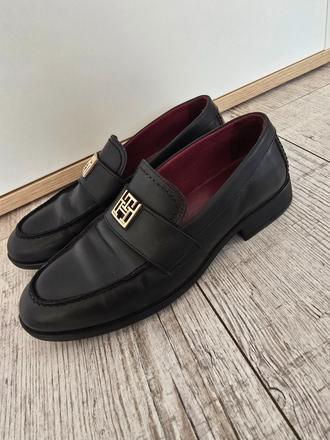 Kožene topanky tommy hilfiger, tommy hilfiger,39