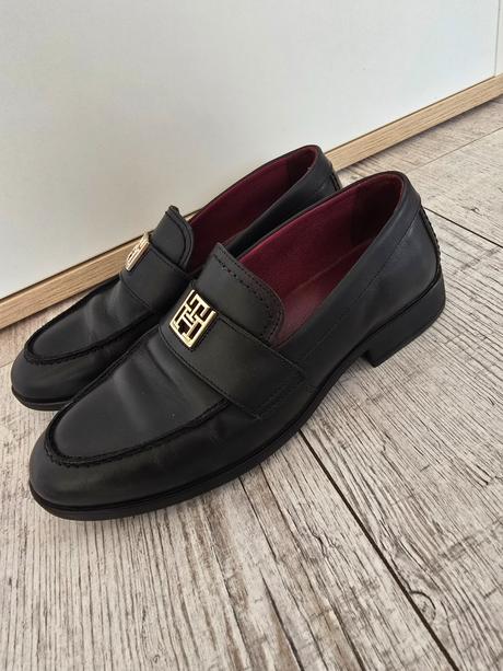 Kožene topanky tommy hilfiger, tommy hilfiger,39