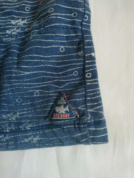 Chlapčenské modré kraťasy, vzor, staccato, 80-86, staccato,86