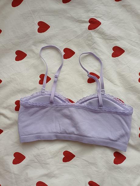 2ks podprsenka bez kostíc,biela a lilac, primark,l