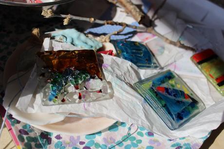 Sada umeleckých obrázkov 4x, do interiér, prívesky, 