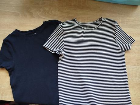 2x tričko 134/140, h&m,134