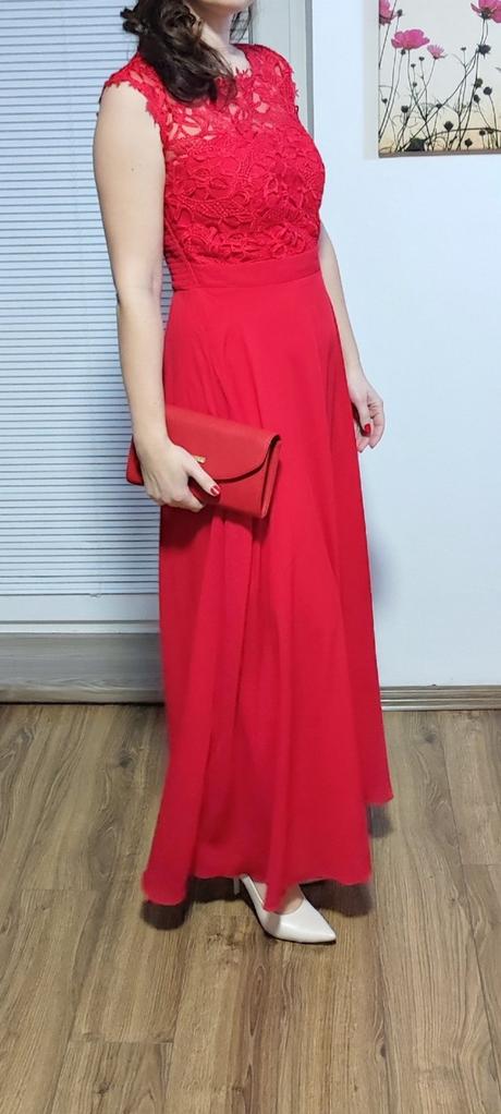 Dlhé červené šaty, bonprix,38