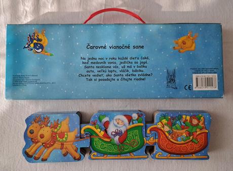 Leporelo "čarovné vianočné sane ", 